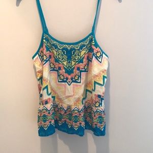 Patterned vibrant tank top